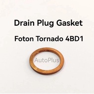 Foton Genuine Parts Engine Drain Plug Gasket: Tornado 2.5 4BD1 4BB1 (See Photos for Measurements)