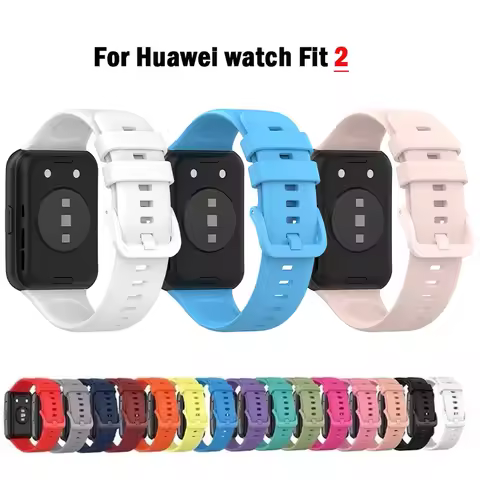 Silicone Band For Huawei Watch FIT 2 Strap Smartwatch Accessories Replacement Wristband Bracelet Hua
