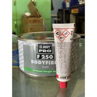 F250 Body Fiber Filler 1460g + 40g Hardener (made in Greece) Fibre