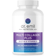 DR. EMIL NUTRITION Multi Collagen Peptides Plus Biotin and Vitamin D | Biotin & Collagen Supplements