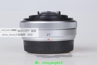 現貨Fujifilm富士XF 27mm f2.8微單照相機自動定焦餅干鏡頭 二手