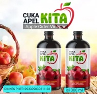 Cuka Apel KITA dengan Sari Buah Apel kemasan Botol beling isi 300ml