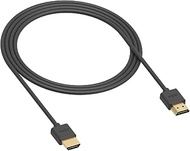 InstallerParts 1.5ft Ultra Thin High-Speed HDMI Cable w/Ethernet, Audio Return - Compatible with 3D, 4K, 1080p, HDTV, Roku, Mac, PC, and More!