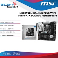 MSI B760M Gaming Plus WIFI DDR5 LGA1700 Micro-ATX Motherboard
