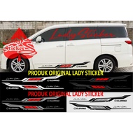 Elgrand car Cutting sticker, nissan Elgrand car sticker
