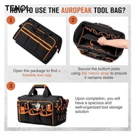 [TENOL] 16.93'' Tool Organizer Folding Housekeeping Tote for Builder Framer Cleaners