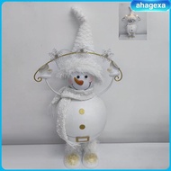 [Ahagexa] Christmas Snowman Statue Party Decoration for Farmhouse Indoor Bedroom