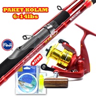 Paket Mancing Galapung 1 Set | Joran MAGURO CLASSIC 602MLS + Reel MAGURO AROWANA 2000 + Senar LINE WINDER GLOBE SAPHIRE 0.26 | Alat Pancing