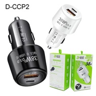 SAVER DAP CAS MOBIL DAP D-CCP2 38W PD SUPER FAST DUAL ENGINE TURBO TYPE C CABLE