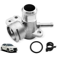 Uselection 06J121132G Aluminum Coolant Outlet Flange Connector W/Sealing Ring Replacement for Audi A