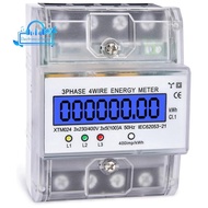 1 Piece DTM024 3 Phase Power Meter Digital LCD Display  Meter Electric Kilowatt Hour Meter 220/380V 