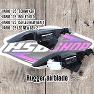 Hugger air blade fender under air blade carbon wtp dipped kevlar motif all vario 2012-2024