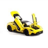 Alloy Collectible Yellow MC20 Toy Cars Model Pull Back Vehicles Diecast with Light&Sound