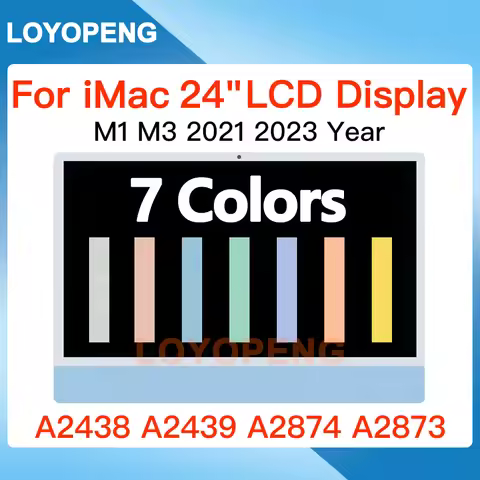 Original LCD Screen Assembly For iMac 24" M1 M3 5K A2438 A2439 A2874 A2873 LCD Display LM235UH1 SD C