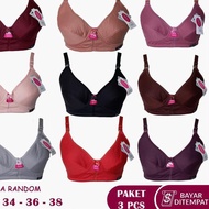 Tm (contents 3 Pcs) Women 's Sport Bra / Bh Women Size 34-36 - 38 Random Colors
