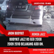 BODYKIT JAZZ RS GE8 2008 2009 2010 REAR ADD ON.