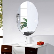 Expand Space with Oval Square Mirror Wall Sticker for Bathroom Home Decor