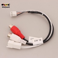 [Wjt] 8P RCA RR RL Audio Output MaleFemale Plug Cable Android Car Radio Multimedia Universal TS10 TS
