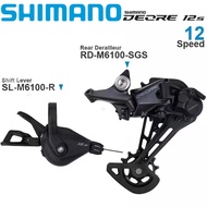 SHIMANO DEORE M6100 12ความเร็ว Groupset จักรยานเสือภูเขา MTB SL-M6100-R Shifter RD-M6100-SGS ชิ้นส่ว