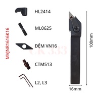 Cán dao tiện CNC 16 20 25 MVJNR1616H16 MVJNR2020K16 MVJNR2525M16 LẮP VN16 V16
