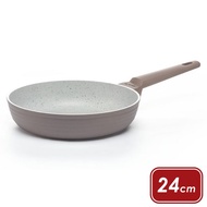 【Luigi Ferrero】Norsk大理石不沾平底鍋(鐵灰24cm) | 平煎鍋