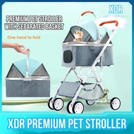 Premium CAT & DOG STROLLER DOG CAT Push Trolley Animal PET STROLLER