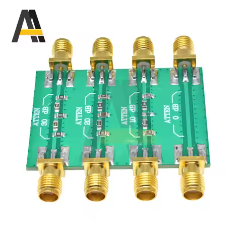 DC-4.0GHz 200mW DC 4.0GHz RF Fixed Attenuator SMA Double Female Head 0dB 10dB 20dB 30dB RF Module