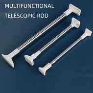 Curtain Telescopic Rod Perforation-Free Clothes Rod Shower Curtain Rod Door Curtain Rod Wardrobe Clothes Rod