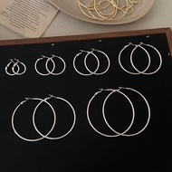 Large Hoop Plain Hoop Geometric Earrings New Year Big Earrings Female Hoop Earrings 2026 Plain Hoop 
