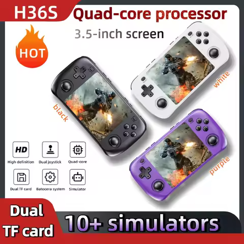 2025 NEW Retro Gaming Console H36S IPS HD Display Handheld Portable Game Player Open Source OS 64GB 