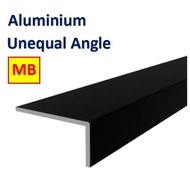 MB Color Dark Bronze Aluminium Unequal Angle Bar MB Aluminium Angle Corner L Shape Aluminum L Bar