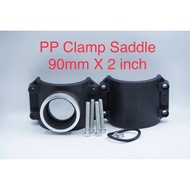 PP Saddle Clamp Saddle Clamp 90 mm x 2 inch 90mm x 2 Fitting Tapping Compression PVC Pipe Clamp Sadd