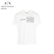 AX Armani Exchange เสื้อยืดผู้ชาย รุ่น AX 3DZTAC ZJ9TZ1116 - สีขาว