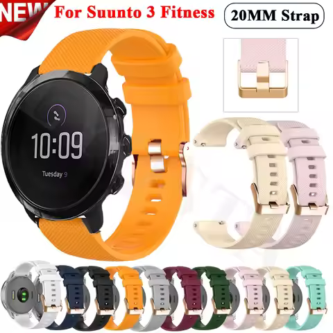 20mm Replacement Watchband For SUUNTO 3 Fitness Silicone Bracelet Wristband Strap For SUUNTO 3 Fitne