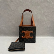 Celine Cube凱旋門老花立體方盒子包手提包