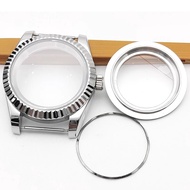 High quality 36mm/39mm Polished watch case  Stainless Steel Sapphire Glass Fit NH35 NH36 movement si