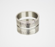 莫三比克葡萄牙 5 實古、1971-1973 錢幣戒指，男女皆宜