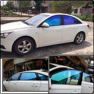 [SED] 50X300Cm กิ้งก่าสีฟ้า VLT 67% สีหน้าต่างรถเฉดสีฟิล์มแสงอาทิตย์สติกเกอร์ป้องกันการระเบิดฟอยล์ฟิ