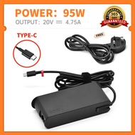 Lenovo 95W Type-C laptop charger for Lenovo Thinkpad Carbon x1 5th 6th Gen, GX20M33579 4X20M26268 Id