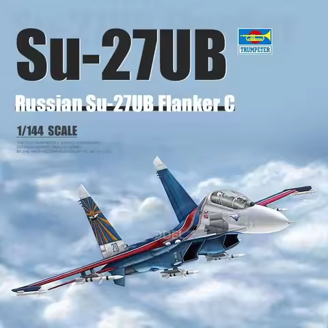1/144 Trumpeter assembly model 03916 Russian Su-27UB "Flanker" C Fighter Aircraft Model Kit