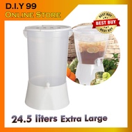 24.5 Liters Plastic Water and Juice Dispenser Water Container Water Cooler Drink Jar Bekas Air Tong 