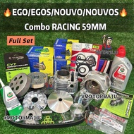 Combo EGO / EGOS / NOUVO / NOUVOS RACING Front Rear Pulley Timing Belt Roller Copper Camshaft Block 