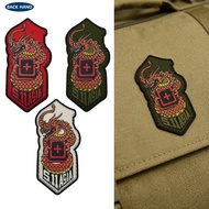 511PVC Printing PVC Patch Multicolor ASIA Tactical Dragon Totem Jacket DIY Luggage Accessories Tacti
