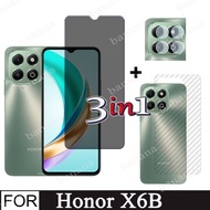honor X6b Matte Privacy tempered Glass For honor X6b X7b X8b 3 in 1  Anti Blue Light Ray Tempered Gl