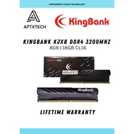KINGBANK KJXB HIGH PERFORMANCE GAMING DRAM DDR4 8GB /16GB 3200MHz *LIFETIME WARRANTY*