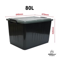 ✭ABBAWARE ACME Storage Box With Wheels 80 Litres  Kotak Simpan Barang Roda - 1812✬