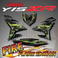 STRIPE MOTOR PANTULAN CAHAYA  Y15 Y15ZR MX KING FIRE (API) FLAME EDITION BODY COVER CUSTOM STICKER