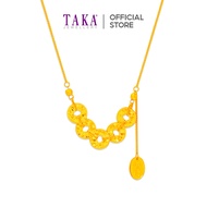 TAKA Jewellery Blessed Connections Gold Coin 916 Gold Necklace