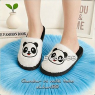 INDOFARM !! PANDA Fur Slippers Latest Home and Hotel Fur Slippers