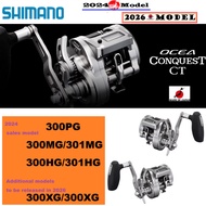 Shimano 24'26'OCEA CONQUEST CT 300/301/PG/MG/HG/XG Japanese language Digital counter,fall lever